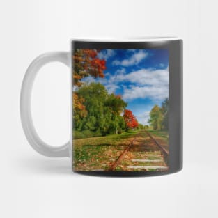 Railroad Tracks at Grand-Pre National Historic Site Mug